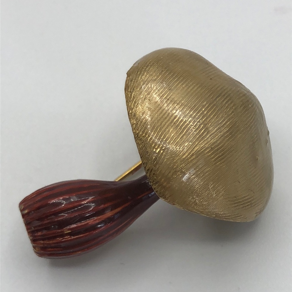 Les Bernard Inc One of a kind Mushroom Brooch Art